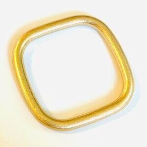 Gold Square Bangle Bracelet